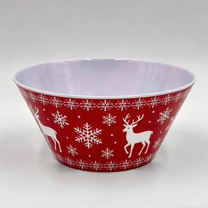 Plato <span class=keywords><strong>de</strong></span> Melamina con Diseño <span class=keywords><strong>de</strong></span> Reno Rojo para la Cena, Plato Principal y Platos <span class=keywords><strong>de</strong></span> Ensalada para la Fiesta <span class=keywords><strong>de</strong></span> Navidad - Product Image 2