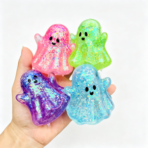 Juguetes Blandos de Calabaza, Murciélago y Fantasma Rellenos de Maltosa de Levantamiento Lento para Halloween, Truco o Trato, Alivio del Estrés, Juguete para Apretar para Niños - Product Image 6