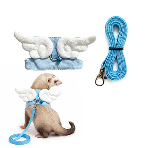 Harnais et laisse pour furets Angel Wing, harnais de promenade réglable de type gilet pour petits animaux - Product Image 1