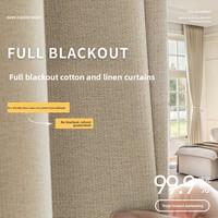 Cortina Moderna Opaca para Dormitorio, Aislamiento Térmico, Protección Solar, Alta Opacidad, para Todas las Estaciones, Poliéster Fino, Personalizable