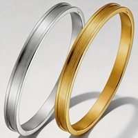 Bracelet à charnière étanche et inaltérable en acier inoxydable Resoul – Vente en gros de bijoux tendance 2026