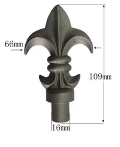 Ornamental Cast Iron Fence Finials spear points