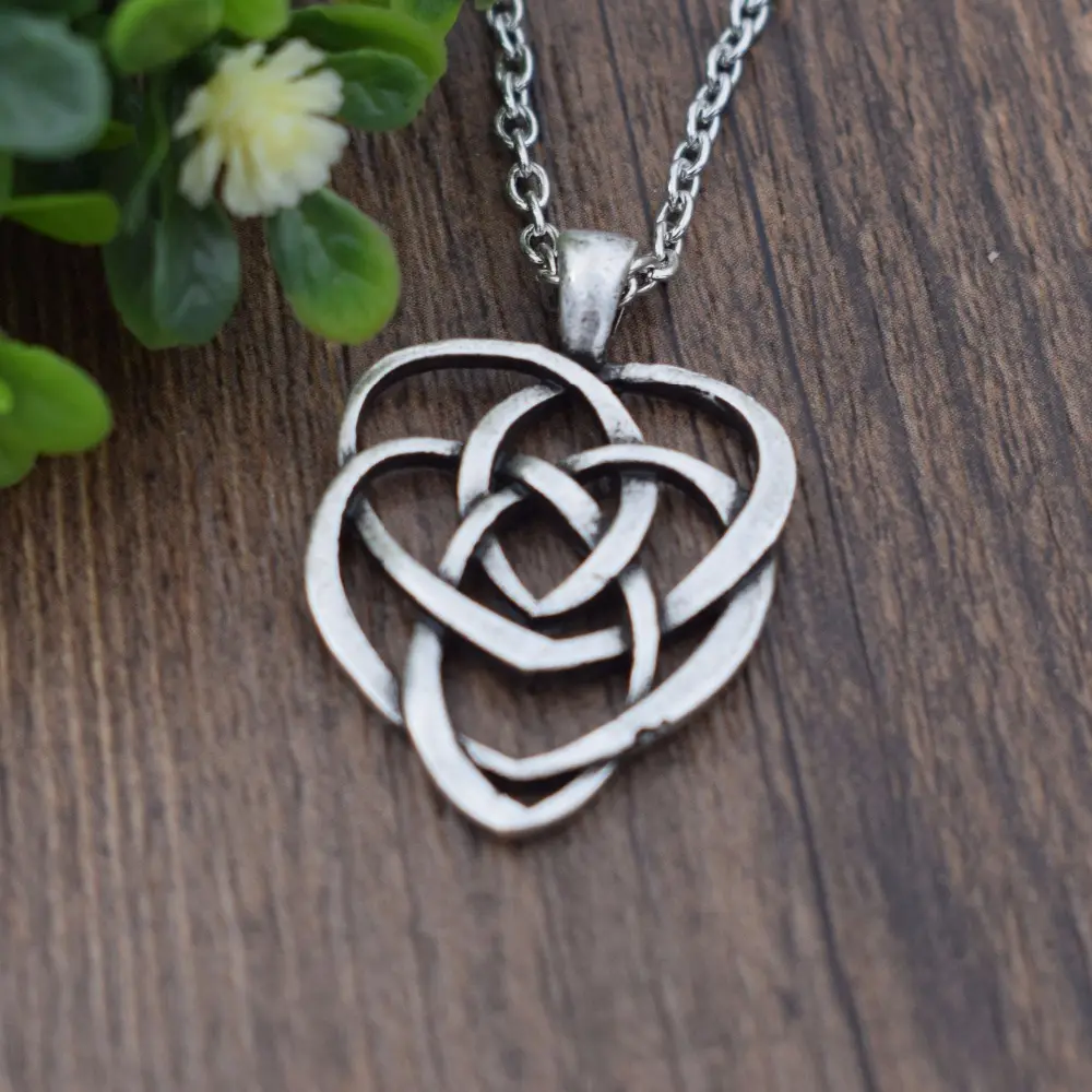 Celtique-símbolo de amor eterno celta, símbolo de amor para la maternidad, corazón irlandés, colgante, joyería irlandés
