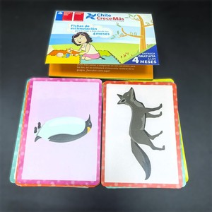 Custom <strong>Printed</strong> Cardboard Playing <strong>Cards</strong> for Kids Offset and Screen <strong>Printed</strong> Sight Words on Stone <strong>Paper</strong> Material - Product Image 6