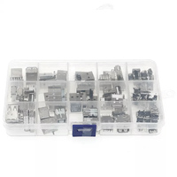 Boîte de connecteurs USB 82 pièces, 14 spécifications, mâle/femelle, mini-plaque de raccordement 2 broches, double couche 90 degrés, 180 degrés