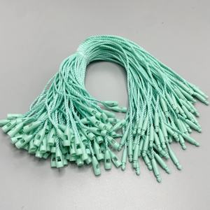 Meilleure vente d'usine recyclable en gros <span class=keywords><strong>vert</strong></span> menthe polyester sceau suspendu en plastique étiquette volante corde en plastique étiquette suspendue corde - Product Image 3