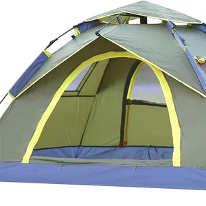 Tenda berkemah Pop Up 2 orang, tenda anak-anak keluarga instan portabel ringan, tenda luar ruangan kompak kecil dengan 2 jendela