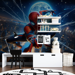 Papel Tapiz Autoadhesivo Popular <span class=keywords><strong>de</strong></span> Spider-Man, Mural <span class=keywords><strong>de</strong></span> Superhéroes para Dormitorio Infantil, Habitación <span class=keywords><strong>de</strong></span> Adolescentes, Sala <span class=keywords><strong>de</strong></span> Juegos, Decoración <span class=keywords><strong>de</strong></span> Paredes Interiores - Product Image 3