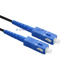 Kabel Drop Fiber Optik 1 Core Outdoor Indoor untuk Rumah SC/UPC-SC/UPC 2*3mm FTTH Grosir