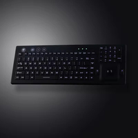 Clavier en silicone silencieux filaire USB, protection IP66 de qualité industrielle, étanche à la poussière, prêt à l'emploi, intégré