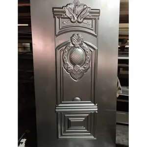 Modern kapı kanadı çelik paneli Metal damgalama kapı 0.4mm iyi Panel çelik kapı sacı