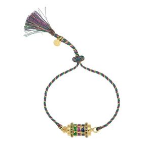 الأزياء والمجوهرات النحاس لوحة الذهب 18k المنسوجة سلسلة الحبل التبت شقرا التارو طبل سحر سوار الإسورة فتاة النساء - Product Image 5