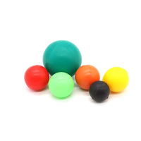 Balle en caoutchouc à écran vibrant de vente chaude balle élastique en caoutchouc solide balle de rebond de tennis transparente résistante à l'usure