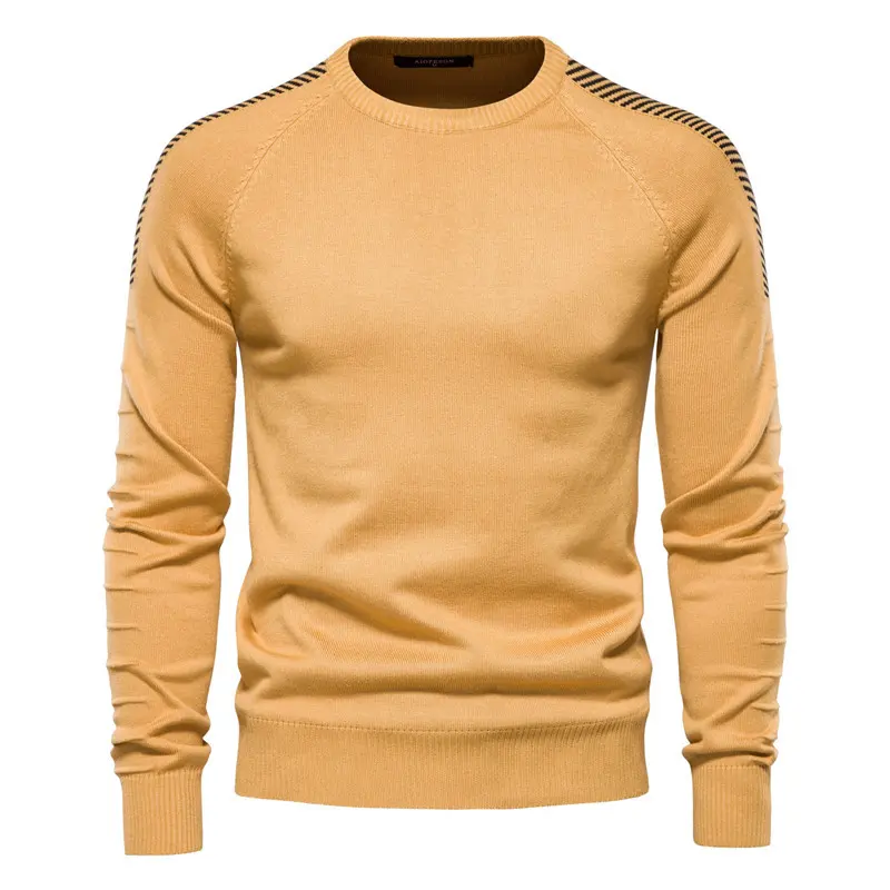 OEM& ODM 2023 men knit top long sleeve crewneck fashionable winter sweater for men