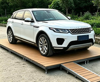 Système de terrasse modulaire en WPC à emboîtement, réglable en hauteur, aspect bois, 100x100cm, pour cour