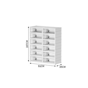 <span class=keywords><strong>Scarpiera</strong></span> Pieghevole Premium in Plastica <span class=keywords><strong>a</strong></span> 5 Livelli e Supporti, Organizzatore da Terra per Bagno e Casa - Product Image 6
