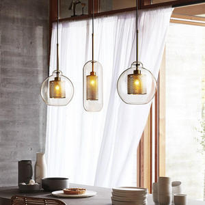 Lámpara Colgante de Estilo Antiguo con Diseño Americano, <span class=keywords><strong>E27</strong></span>, Bola de Cristal, para Vestíbulo de Hotel, Salón de Banquetes, Escalera, Lámpara de Araña, Decoración Colgante para Sala de Estar - Product Image 2