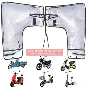 Copertura della maniglia della bici elettrica della motocicletta con la copertura della maniglia del triciclo della moto della trave curva e della spessa di peluche invernale - Product Image 4