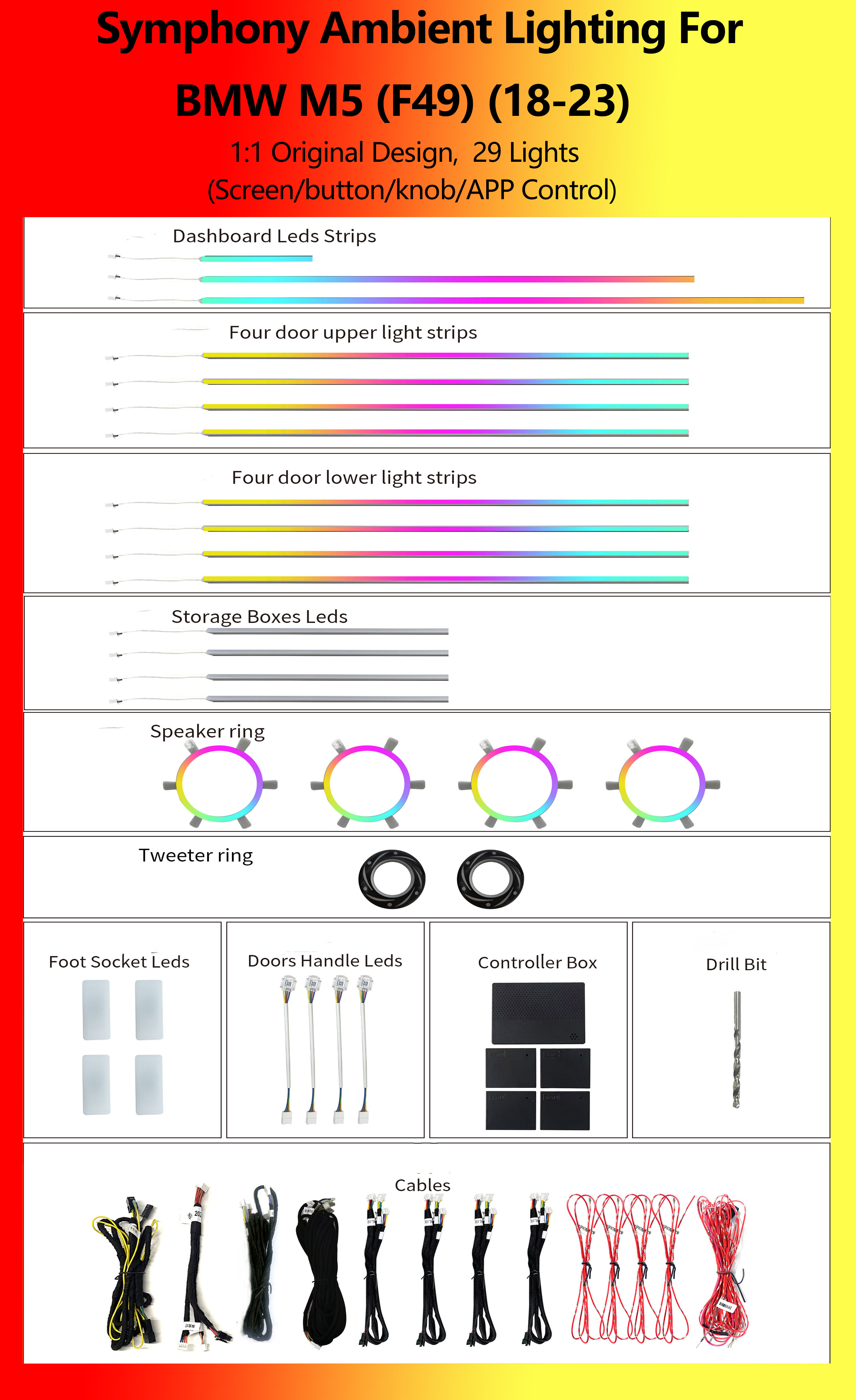 BMW M5 (F49) Symphony 29 Lights