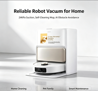 Mova P60 PRO Smart Robotic Vacuum Cleaner Combo 24KPa Daya Hisap, Pembersih Otomatis, Pel, LDS VSLAM, AI Penghindar Rintangan, Untuk Penggunaan di Rumah