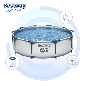 Bestway 56406 kim loại khung Hồ bơi gia đình vòng thép trên mặt đất Vòng khung Hồ bơi <span class=keywords><strong>Intex</strong></span> cho người lớn - Product Image 1