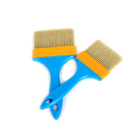 Kit de pinceaux et bac à peinture pour murs intérieurs, qualité industrielle et bricolage, manche court, poils en plastique et bois, pour polissage et teinture, OEM/ODM Chine