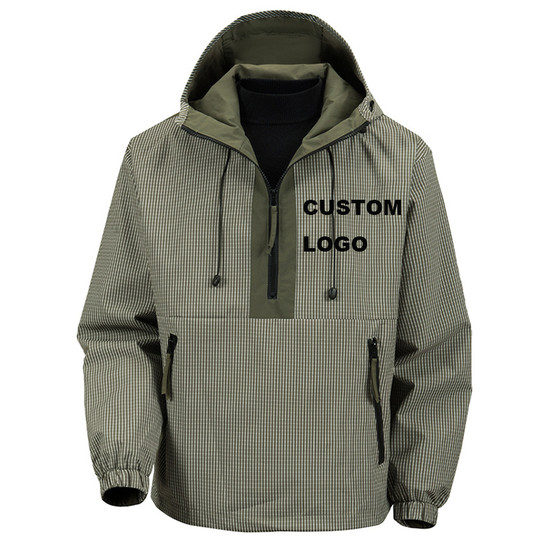 Custom Half Zip Jackets Versatile Windproof Sportswear