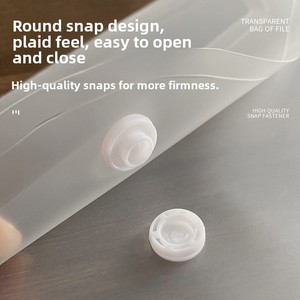 Sacs de <span class=keywords><strong>rangement</strong></span> sur mesure A4-A7, PP A5 B5 B4, bouton pression, transparent, fichier horizontal vertical A3, <span class=keywords><strong>rangement</strong></span> couleur - Product Image 3