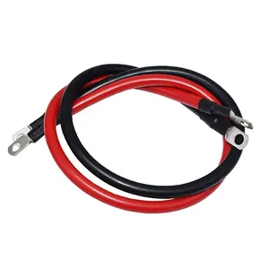 Battery Cables Set 4AWG 20 Inches PVC 4 AWG Solar & Marine Copper + PVC LOW Voltage XLPE PE PVC Stranded Conductor 0.6/1KV T/T