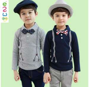 T-shirt polo pour garçon, style formel personnalisé, achat en ligne 2016 - Product Image 1