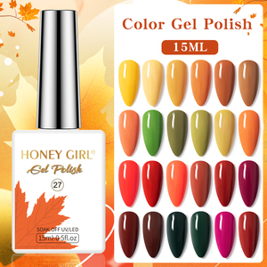 HONEY GIRL Ensemble de <span class=keywords><strong>vernis</strong></span> à ongles en gel inodore 48 couleurs à haute teneur en pigment <span class=keywords><strong>Semi</strong></span>-<span class=keywords><strong>Permanent</strong></span> UV Polish Newest French and Designer Style - Product Image 4