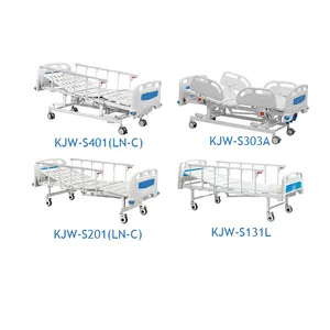 Cama médica manual de direção 1 2 3 4 manivelas, preço de fábrica, cama icu manual