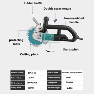 Máy cắt điện cầm tay mini, công suất cao, dùng dây, máy cắt bê tông không chổi than - Product Image 3
