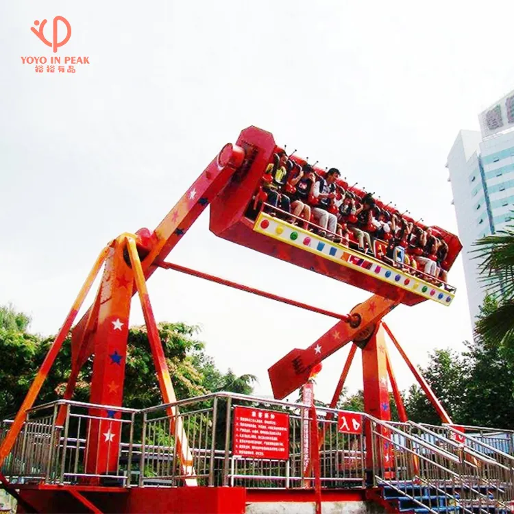 Top Spin Ride for Kids High Quality Customized Amusement Park Rides Fiberglass Swing Type for Outdoor Theme Parks
