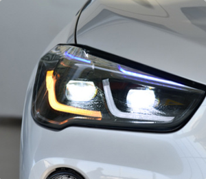 Conjunto <span class=keywords><strong>de</strong></span> Faros Delanteros para <span class=keywords><strong>BMW</strong></span> <span class=keywords><strong>X1</strong></span> 2016-2019 F48 F49, Configuración Alta, Modificados con LED DRL y Proyector - Product Image 6