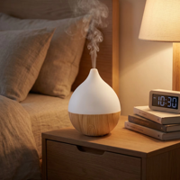 Diffuseur d'huiles essentielles portable USB, mini, silencieux, avec arrêt automatique, 2 modes, humidificateur à brume froide pour chambre, bureau, voiture, voyage