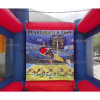 Terrain de jeu gonflable commercial en PVC pour enfants : Jeu de football américain pour location événementielle