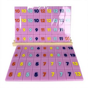 Custom Pink White Blue Purple Rumi Tiles Lucite Cube Hecho a mano Acrílico Lucite Rummi-kub <span class=keywords><strong>Juego</strong></span> Set para Niños Adultos Juegos Divertidos - Product Image 1