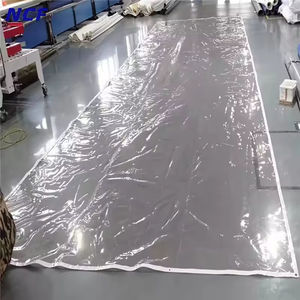 Rollo de lona de vinilo transparente de vidrio resistente de 8 pies, resistente al agua, personalizado, 320 Gsm, <span class=keywords><strong>para</strong></span> pérgola de Patio - Product Image 2