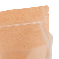 Prix d'usine – Sachet autoportant transparent recyclable avec fenêtre, pour bonbons et aliments pour animaux, emballage plastique étanche et résistant à l'huile en kraft