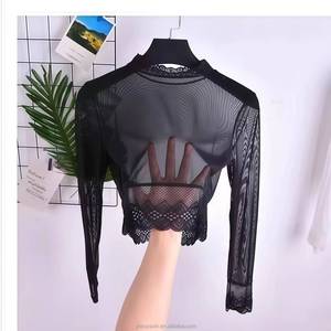 Camiseta modal ajustada de color liso para mujer, talla grande, con protección UV, personalizable, modelo 2026, en venta - Product Image 5