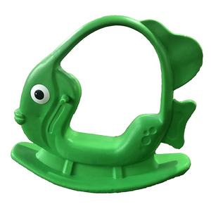 ม้าโยกเด็กสองที่นั่ง วัสดุพลาสติก สำหรับเล่นในบ้าน รูปปลาทอง รักษาสิ่งแวดล้อม - Product Image 2