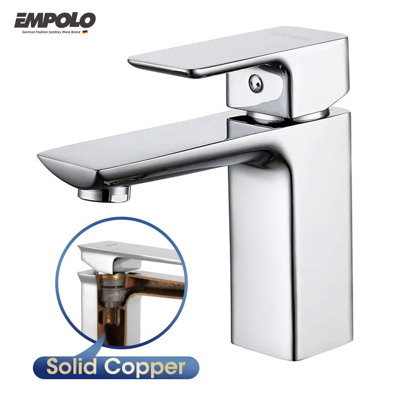 Empolo गर्म बिक्री बेसिन Faucets ब्रिटेन बाथरूम लक्जरी पीतल के नल पानी झरना नल बेसिन नल मिक्सर