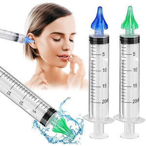 Irrigateur de nettoyage des oreilles et du nez pour enfants adultes jetables en stock transfrontalier avec aspirateur nasal à buse verte de 20ml - Product Image 5