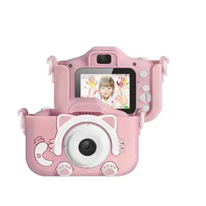 Детская цифровая камера 2,0 дюйма игрушечная мини-камера для детей забавная камера с защитным чехлом