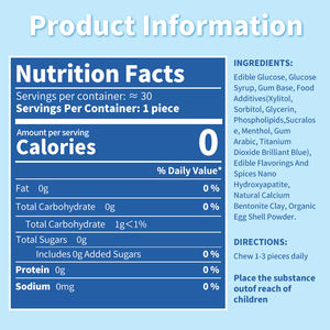 Жевательная резинка без сахара для энергии и длительной свежести, помогает бросить курить, с ксилитом, мятная, для свежего дыхания, портативная, для контроля над курением - Product Image 5