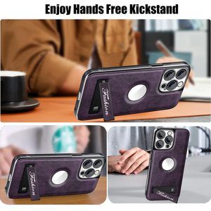 Kinh Doanh da chân đế điện thoại trường hợp đối với <span class=keywords><strong>iPhone</strong></span> 15 PU Wallet điện thoại di động Trường hợp đối với <span class=keywords><strong>iPhone</strong></span> 13 14 15 - Product Image 3