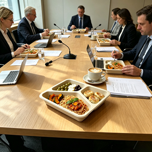 Contenedor <span class=keywords><strong>de</strong></span> Alimentos Biodegradable para Llevar, con Múltiples Compartimentos, para Preparación <span class=keywords><strong>de</strong></span> Comidas, Hecho <span class=keywords><strong>de</strong></span> Pulpa <span class=keywords><strong>de</strong></span> <span class=keywords><strong>Caña</strong></span> <span class=keywords><strong>de</strong></span> Azúcar, Ecológico - Product Image 6
