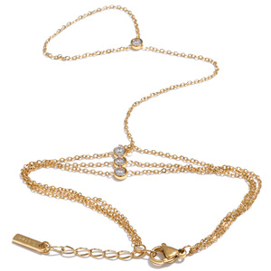 JINYOU 1604 Wholesale Metal Finger Chain <strong>Pearl</strong> Cubic Zirconia Design Stainless Steel <strong>Gold</strong> Plated Finger Hand Chain <strong>Bracelet</strong> - Product Image 1
