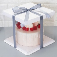 Boîte de rangement écologique jetable pour gâteaux et cadeaux alimentaires, idéale pour les mariages et les fêtes